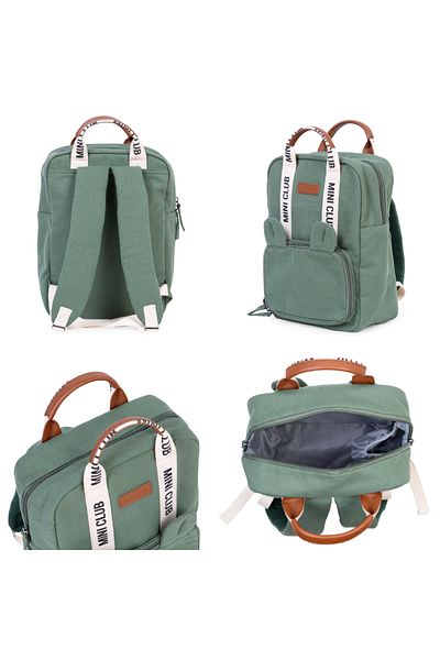 CHILDHOME Mini Club Signature Green Kids Backpack