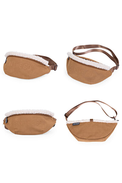 CHILDHOME Τσάντα Banana On The Go σε μπεζ σουέτ εμφάνιση