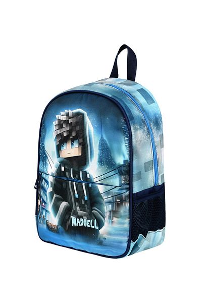 Çanta Trend Waddell Robloks Themed Preschool Backpack, Thermal Lunch Bag and Pen Holder, Kindergarten Set of 3