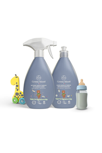 Green Mood 2'li Oyuncak ve Biberon Temizleme Seti