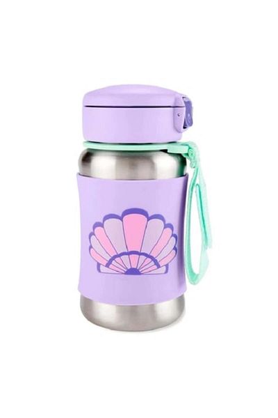 Skip Hop Stainless Steel Sea Shell Water Bottle with Straw