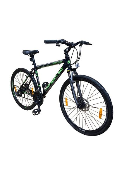 PROCART Bicicletă hibridă 700C, munte și oraș, cadru din aluminiu de 18 inch, 21 de viteze Shimano, frâne pe disc