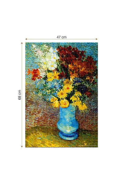 D-Toys Vincent van Gogh Puzzle - Adult Puzzle 1000 Pieces - Flowers in a Blue Vase