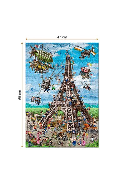 D-Toys Eiffel Tower Puzzle - Adult Puzzle 1000 Pieces - Cartoon Collection