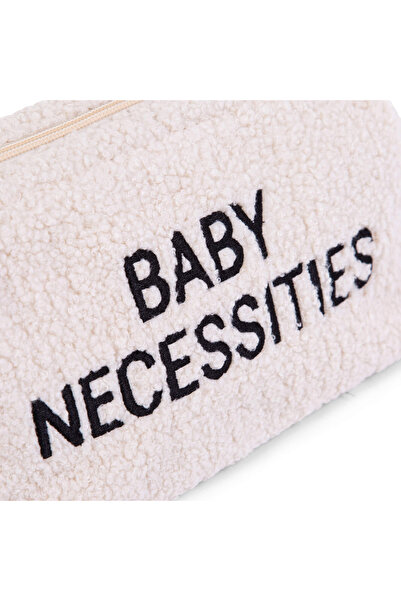CHILDHOME Geanta de toaleta Baby Necessities Teddy Alb