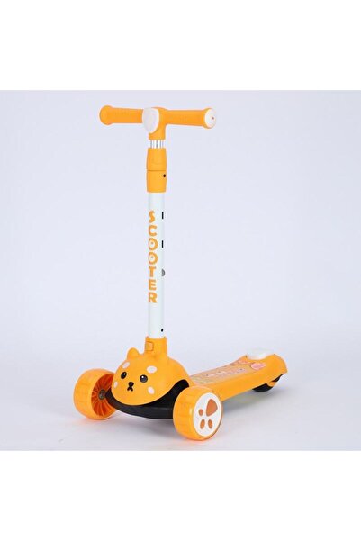 rexa سكوتر للأطفال بثلاث عجلات بعمر 3-8 سنوات مع عجلات فلاش قابلة للطي