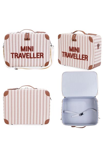 CHILDHOME Valiza pentru copii Mini Traveller Nude/Alb