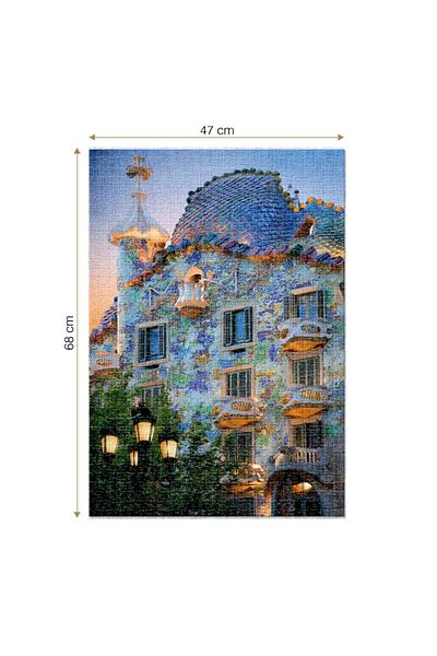 D-Toys Casa Batlló Puzzle, Barcelona - Adult Puzzle 1000 Pieces - Discover Europe