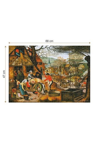 D-Toys Pieter Brueghel the Younger Puzzle - Adult Puzzle 1000 Pieces - Autumn/Toamna