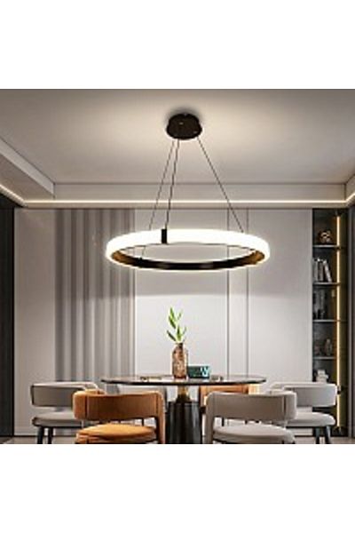 qwell Modern chandelier with 3 lighting colors, size 80 cm