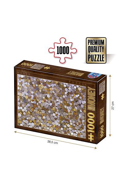 D-Toys Puzzle Coins - Adult Puzzle 1000 Pieces - Vintage Posters