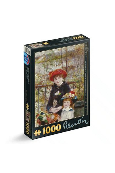 D-Toys Pierre-Auguste Renoir Puzzle - Adult Puzzle 1000 Pieces - Two Sisters (On the Terrace)