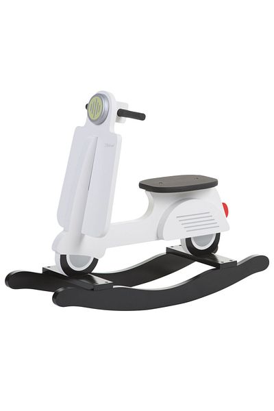 CHILDHOME Scooter Rocking Chair, White MDF