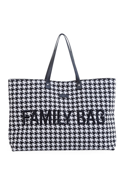 CHILDHOME Τσάντα Οικογένειας Houndstooth Μαύρη