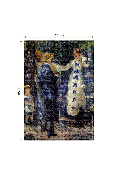D-Toys Pierre-Auguste Renoir Puzzle - Adult Puzzle 1000 Pieces - The Swing/The Swing