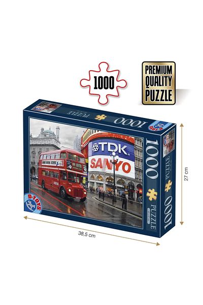 D-Toys Piccadilly Circus London Puzzle - Adult Puzzle 1000 Pieces - Night Landscapes