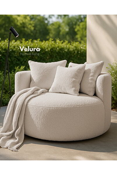 Velura Home & Living Miz Berjer & Puf & Armut & Tekli Koltuk & Dinlenme Koltu...