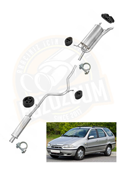 EGZOZCUM Fiat Palio weekend komple egzoz takımı arka ve orta susturucu eksoz