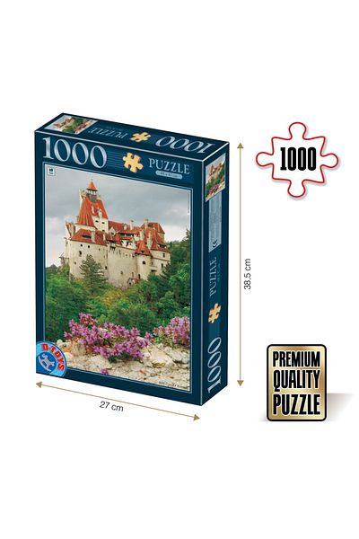 D-Toys Bran Castle Puzzle by day - Adult Puzzle 1000 pieces - Images from Romania