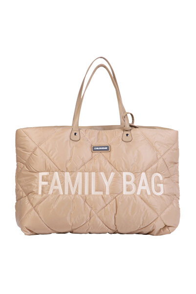 CHILDHOME Καπιτονέ Οικογενειακή Τσάντα Μπεζ