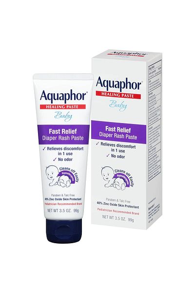 Aquaphor Fast Relief Baby Diaper Rash Paste Fast Relief Baby Diaper Rash Paste 3.5 oz 99Gr Usa