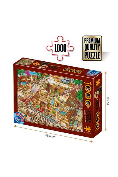 D-Toys Egyptian Pyramid Puzzle - Adult Puzzle 1000 Pieces - Cartoon Collection