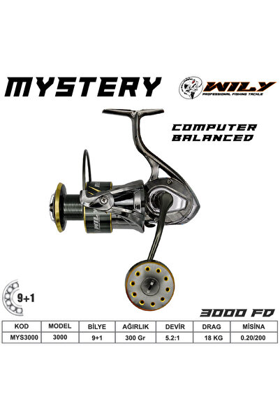 Wily ماكينة صيد الأسماك ميستري 3000 5+1 بي بي