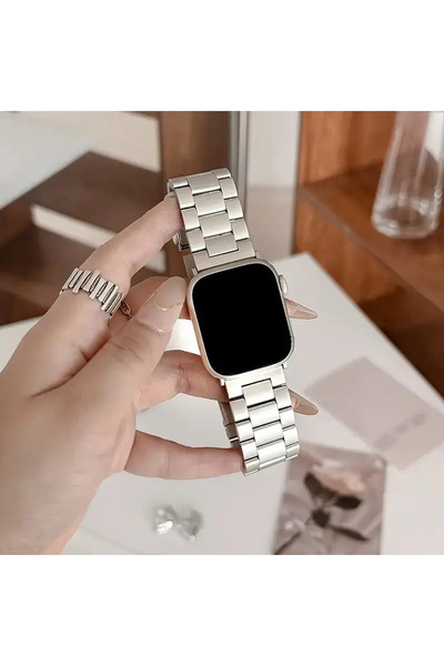 nexiva Apple Watch 42/44/45/49 mm Starlight Cord Premium Cord Stainless Steel