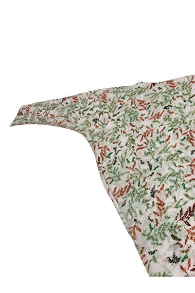 Stella Eşarp Πολύχρωμο βαμβακερό ύφασμα με μοτίβο κλαδιών Pareo