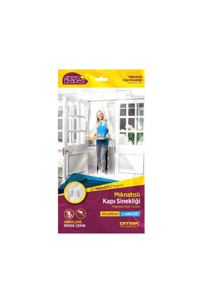 Roza's Home Kapı Sinekliği Mıknatıslı 120*210 Boyutlarında Kesilebilir Ayarlanabilir