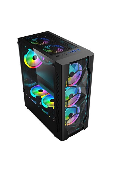 1ST PLAYER Sistem Desktop PC AMD Ryzen 7 8700F, 32 GB DDR5 RAM, 1 TB NVME SSD, Nvidia RTX 3060
