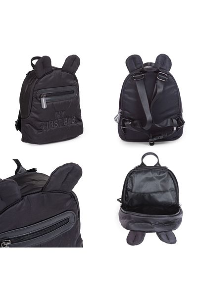 CHILDHOME My First Bag Quilted Children's Backpack Black