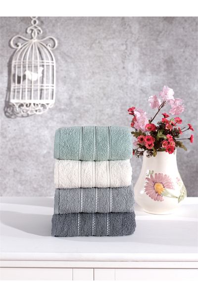 Elvira Home Collection Eh Cotton 4-Piece Hand Face Towel Set