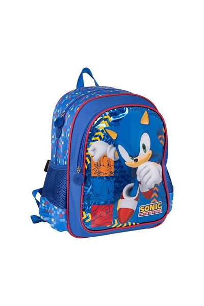 Sonic School Bag 4 Piece School Set (Bag-Lunch Box-Water Bottle and Pen Box)