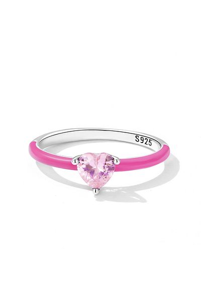 Belora Love Candy ring with heart crystal - 6