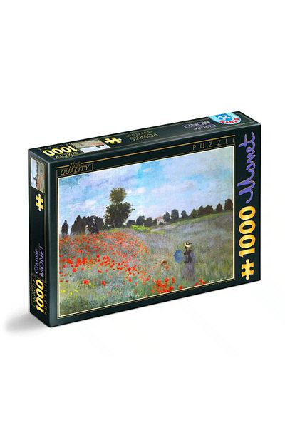 D-Toys Claude Monet Puzzle - Adult Puzzle 1000 Pieces - Poppies