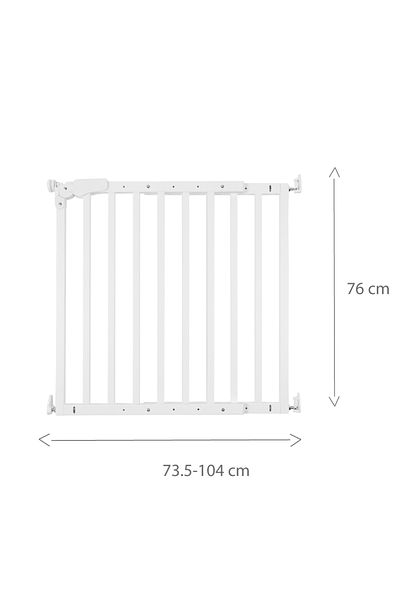 CHILDHOME Poarta de siguranta lemn Maestro 73.5-104 cm Alb