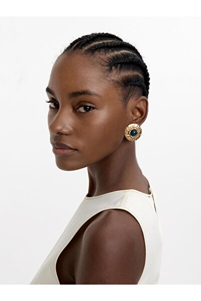 PARFOIS Renk Detaylı Yuvarlak Küpe