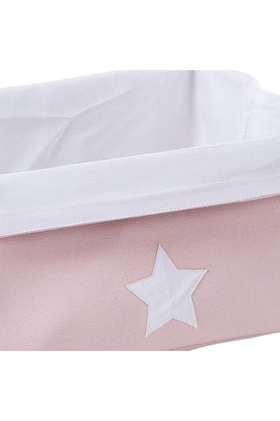 CHILDHOME Cos depozitare panza 40x30x20 cm, Roz