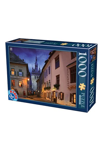 D-Toys Puzzle Sighisoara at night - Adult puzzle 1000 pieces - Images from Romania