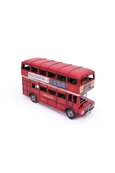 hediyeconcepti Dekoratif Metal Araba Londra Şehir Otobüsü Süsler Ev Oturma Od...