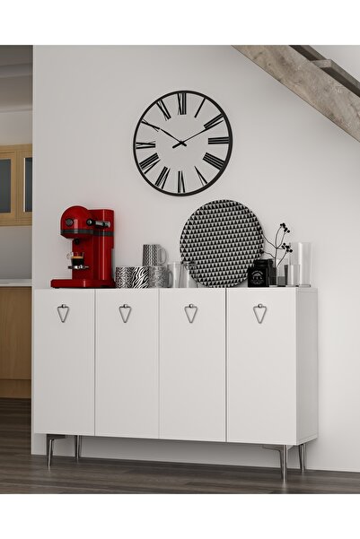 DEMONTE DECOR LEYLADD (KM120) KAHVE KÖŞESİ BEYAZ-BEYAZ-GÜMÜŞ