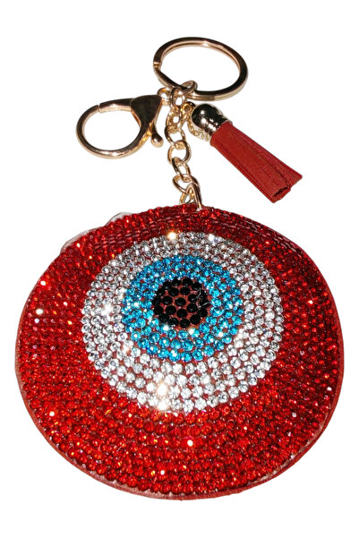 LOVELOTUS تصاميم سلسلة المفاتيح والمحفظة تناسب جميع الأعمار (مع شكل خرزة عين ...