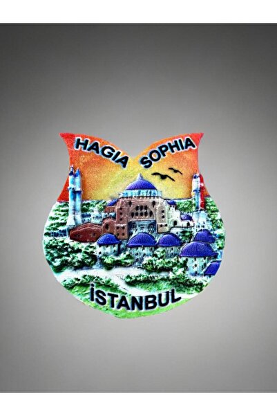Mundy İSTANBUL / AYASOFYA Temalı Polyester Magnet 6,5cm x 7cm.