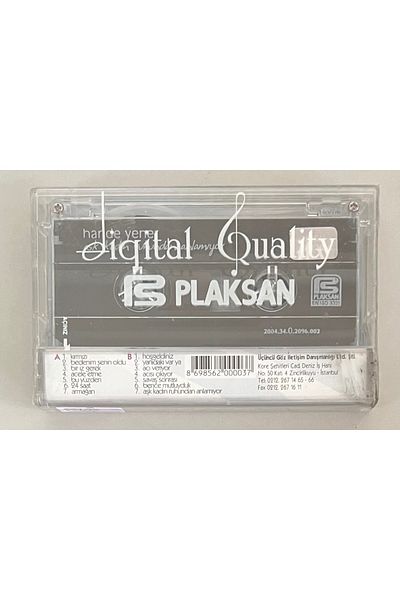 Plakevi İzmir Hande Yener Love Doesn’t Understand the Female Soul Cassette (Original Period Pressing Cassette in Cellophane)