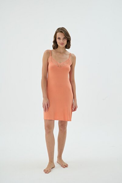 Sevim 17273 ЖІНОЧА КОРОТКА НІЧНА СУКНЯ З ТОНКИМИ ПЛЕЧАМИ