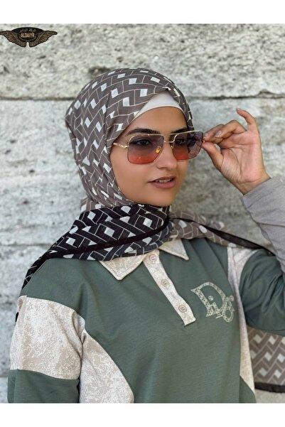 ALDAİR Shawl Chiffon Pattern Double Color