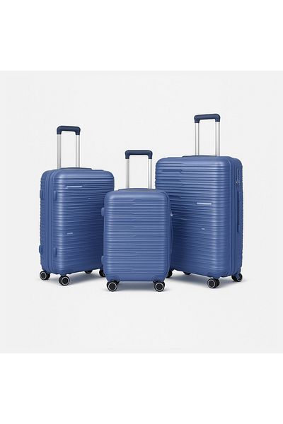 ORAMI LIGHT WEIGHT 3 PCS SET PP TROLLEY 20" 24" 28" DARK BLUE
