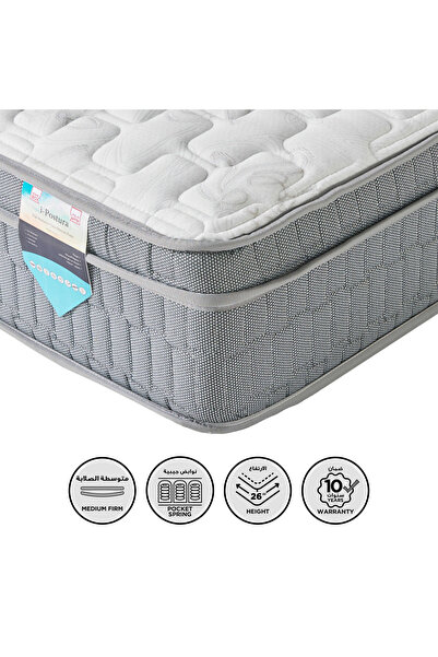 Home Box مرتبة SleepLuxe iPostura عالية المرونة من إسفنج الذاكرة اللزج متوسط ...