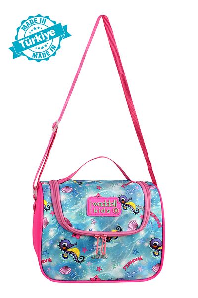 Çanta Trend Licensed Fuchsia-Blue Mermaid Patterned Thermal-Heat Insulated School Thermal Lunchbox